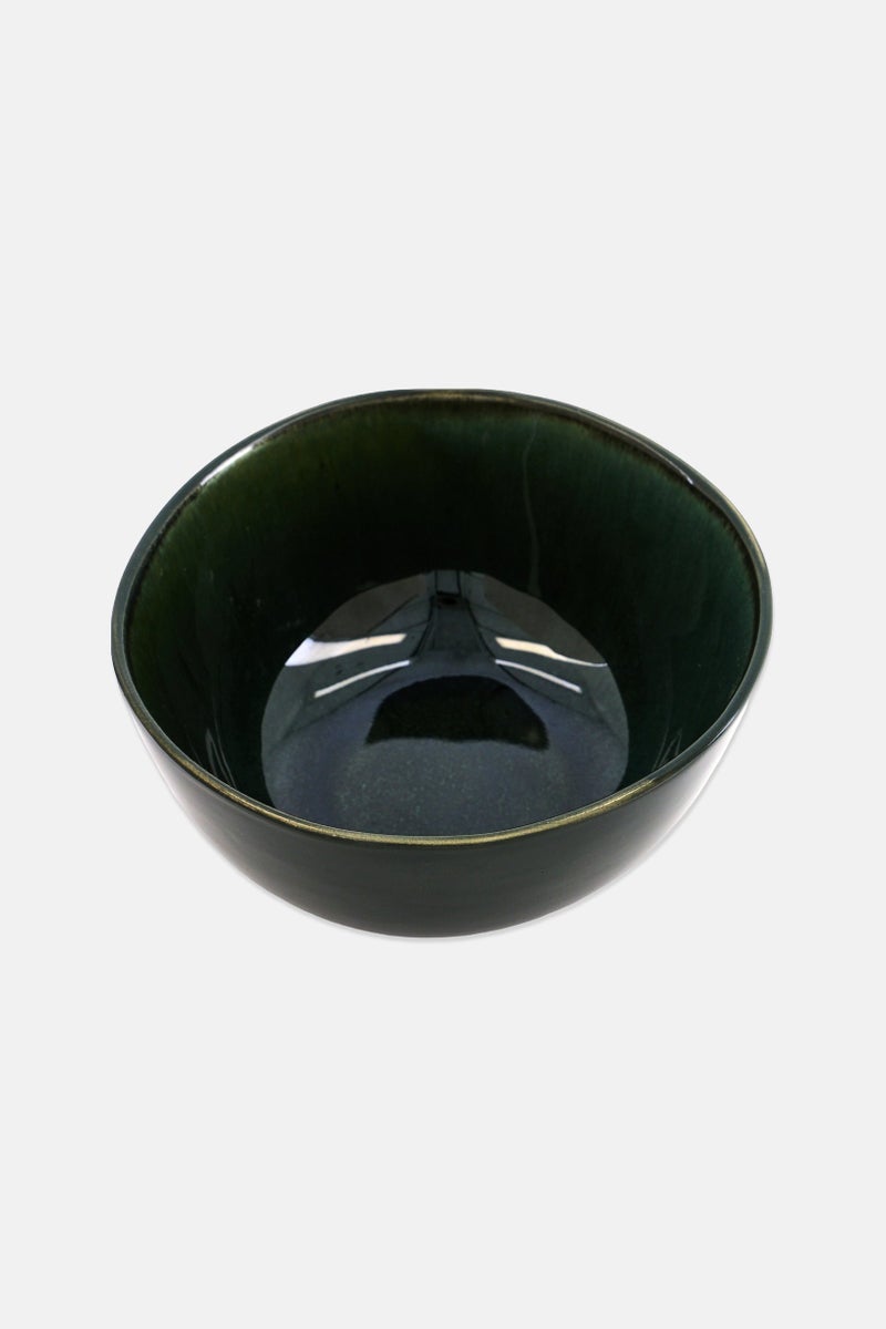 Muy Mucho Organic Stoneware Bowl 710 ml, Forest Green - Image 1