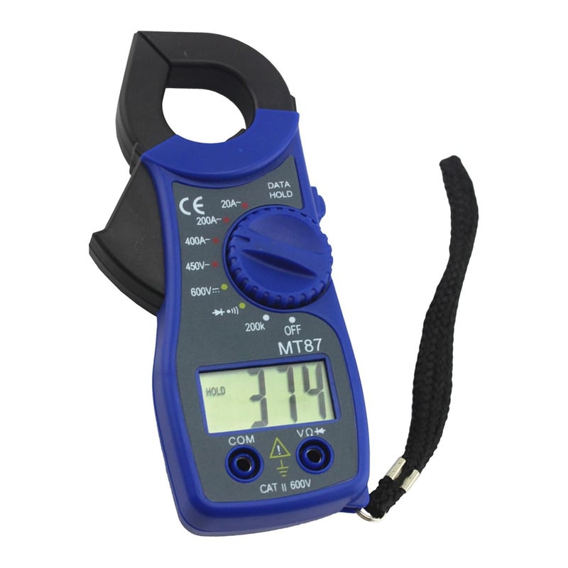 Jojofuny Blue Digital Clamp Multimeter Voltage Resistance Tester Overload Protection - Image 2