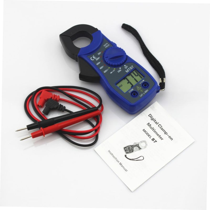 Jojofuny Blue Digital Clamp Multimeter Voltage Resistance Tester Overload Protection - Image 3
