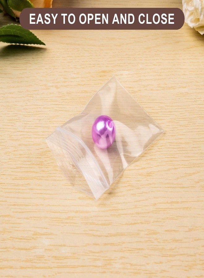 WEGOUP 160 PCS Mini Plastic Bags, 1.57" x 2.36" Small Plastic Bags for Jewelry, 2.4 Mil Clear Small Ziplock Bag, Poly Baggies with Resealable Zip Top Lock for Small Business, Storage, Gift, Candy - Image 3