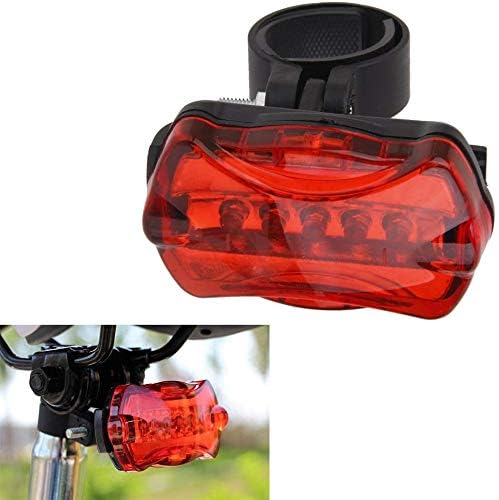 SHREE HANS CREATION Bicycle Tail Light, Bicycle Rear Backlight Bicycle Warning Taillight with 5 LED Bulb 7Light Modes Low Power Consumption Compact Size for Mountain and Road Cycling Light (Pack of 2) - Image 4