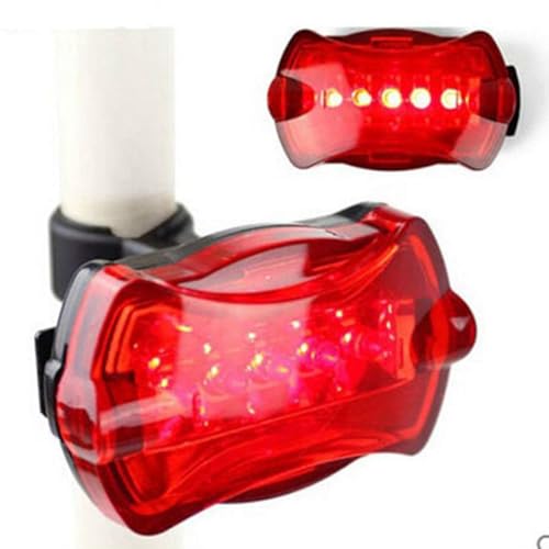 SHREE HANS CREATION Bicycle Tail Light, Bicycle Rear Backlight Bicycle Warning Taillight with 5 LED Bulb 7Light Modes Low Power Consumption Compact Size for Mountain and Road Cycling Light (Pack of 2) - Image 2