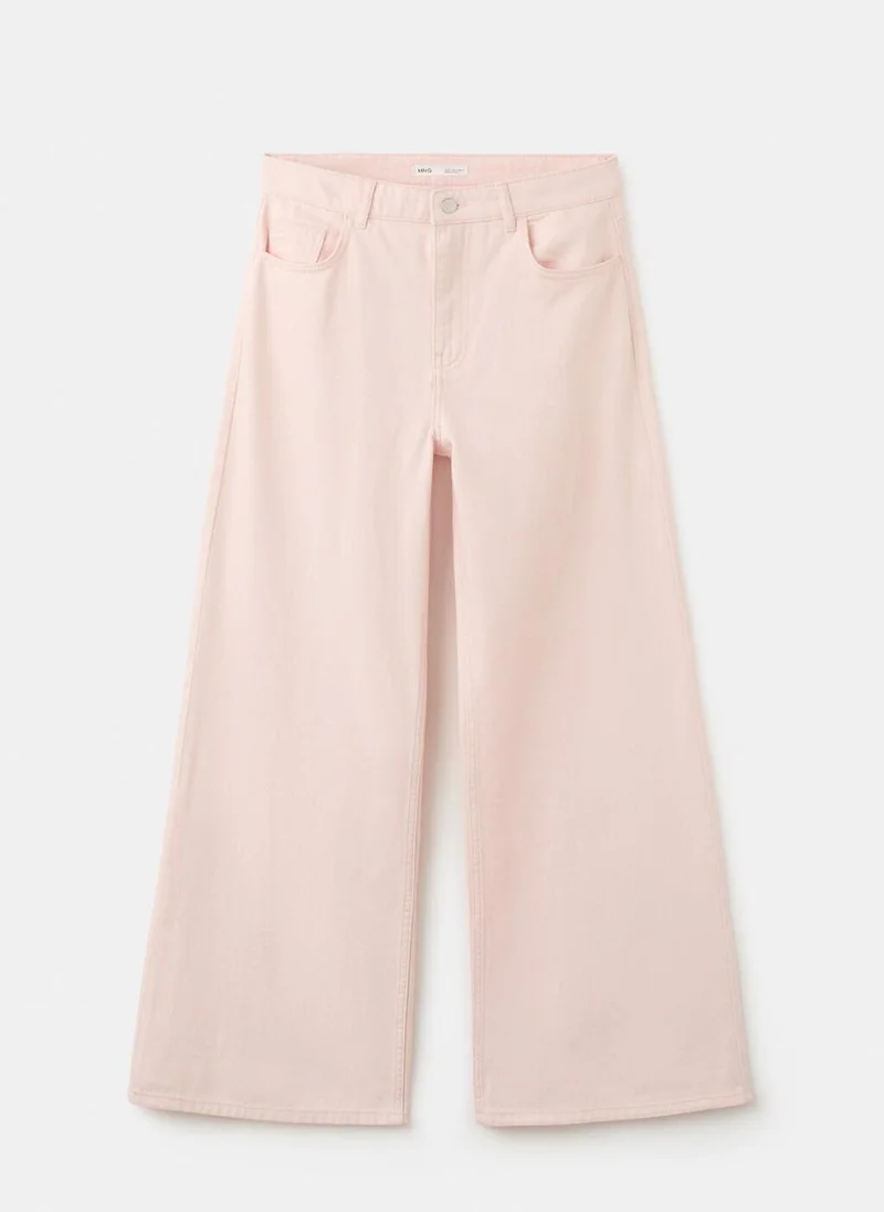 MANGO  Wide leg mid-rise jeans for Women | Best Price UAE