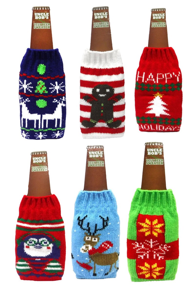 DM Merchandising DM Merchandising Ugly Beer Sweater Novelty Bottle Cover