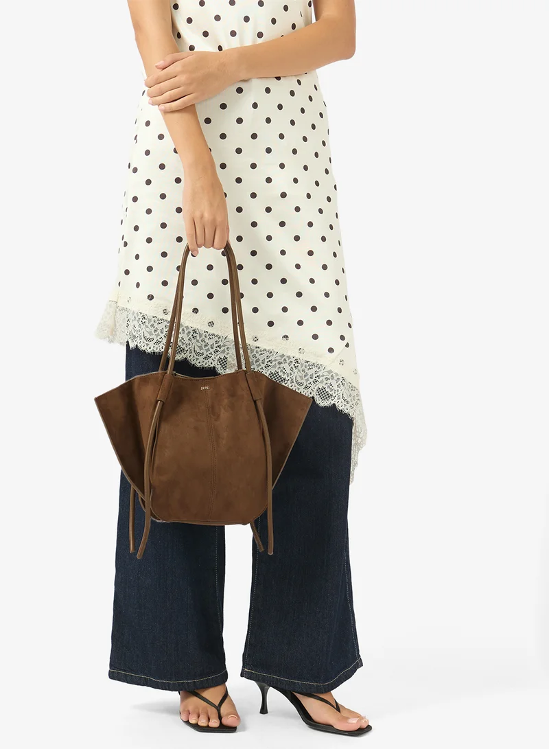 JW PEI Nala Faux Suede Wide Tote Bag