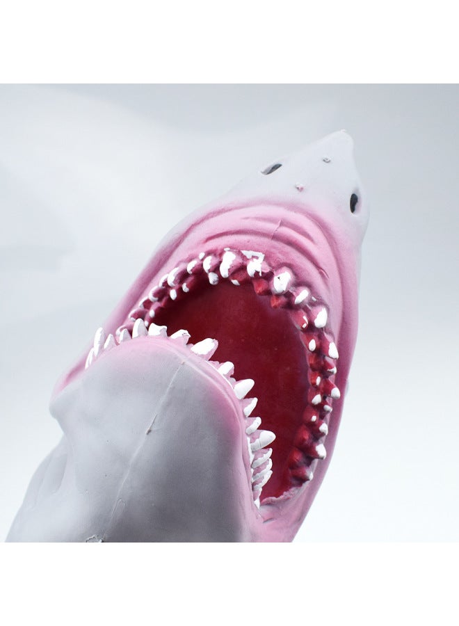 TPR Gray Shark Puppet Gloves Toy Story Telling Doll Props Children Play House Hot Sale-Color:Gray Shark Puppet  - Image 5