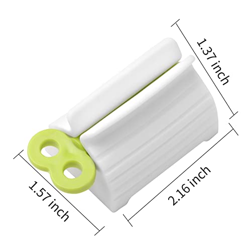 JIAKAI 2pcs Rolling Tube Toothpaste Squeezer Toothpaste Seat Holder Stand for Bathroom Accessories（1Blue1Gree） - Image 2