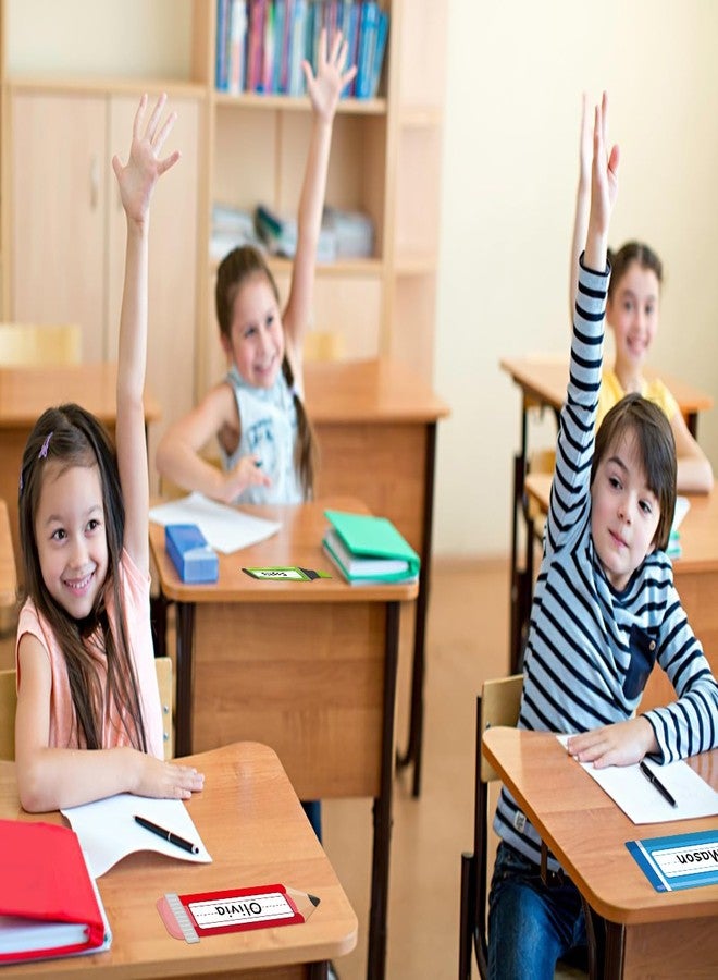 سيكوهوم بطاقات أسماء من سيكوهوم لمكاتب الفصول الدراسية - 36 قطعة، لوحات أسماء للطلاب، ملصقات أسماء ذاتية اللصق للأطفال في رياض الأطفال ومرحلة ما قبل المدرسة، لوازم أساسية للمعلمين للعودة إلى المدرسة - Image 3