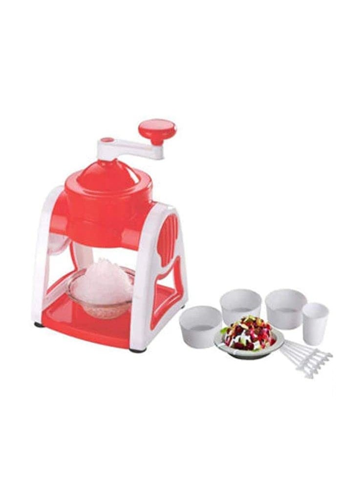 Generic QUALIZA Ice Gola Slush Maker Ice Snow Maker Machine with 3 Bowl 1 Glass 6 Sticks and 1 Dish  - Image 5