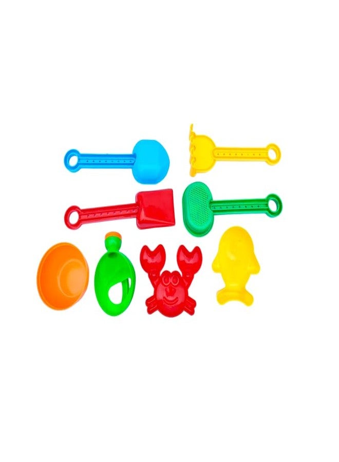 SAMIP Garden Beach Toys Set for Kids Indian Made 5 Pcs Beach Tool Kit Beach Mold Castle Toys, Also Use in Bath Toys, Best Birthday Gift Development Learning Toys (Red Color Send) - Image 2