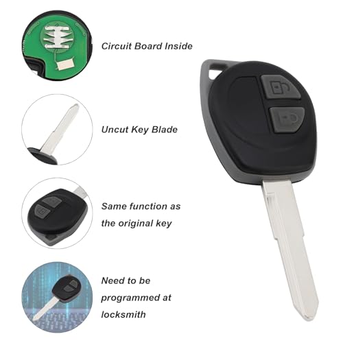 ePathChina 2 Buttons Keyless Uncut Flip Remote Key Fob with ID46 Chip for Suzuki Swift SX4 Alto JIMNY Vitara IGNIS Splash 2007-2013 433MHz - Image 5