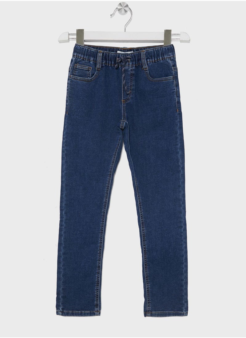 MANGO - Kids Drawstring Jeans - Image 1