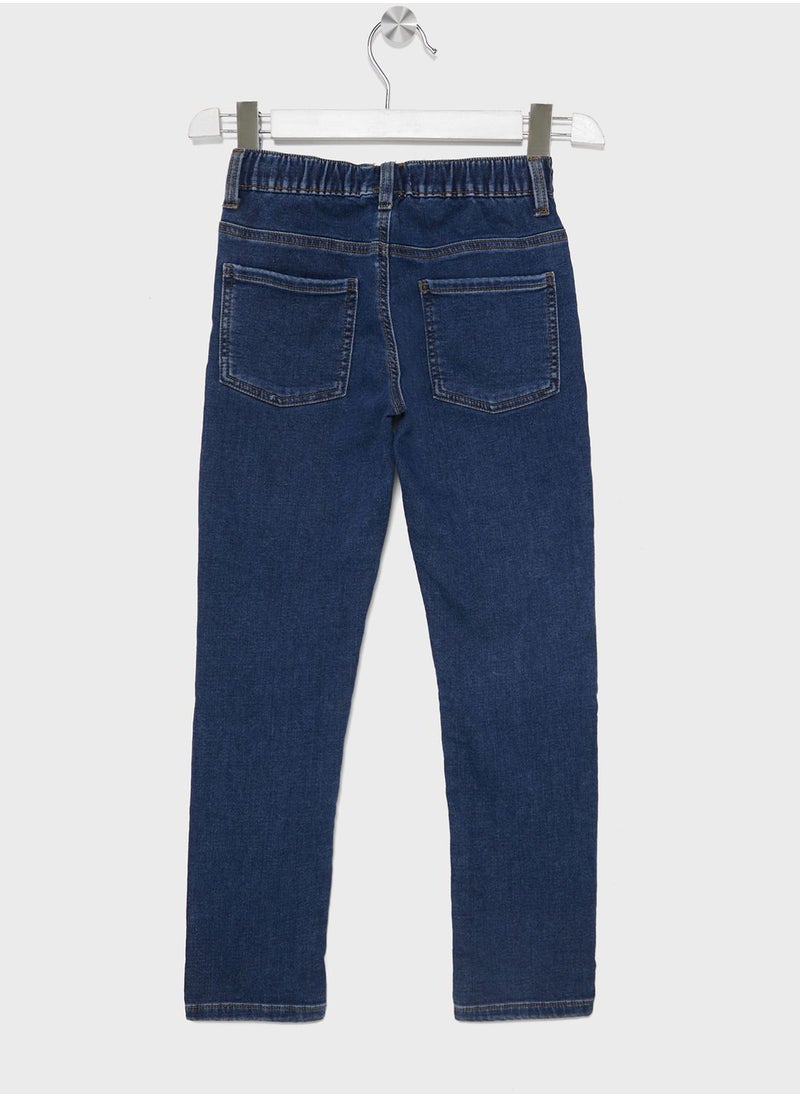 MANGO - Kids Drawstring Jeans - Image 1
