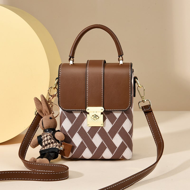 New Arrival Rhombic Stitching Korean Style Casual High-End All-Match Shoulder Bag Women'S Small Square Bag Handbag Crossbody Bag - Image 1
