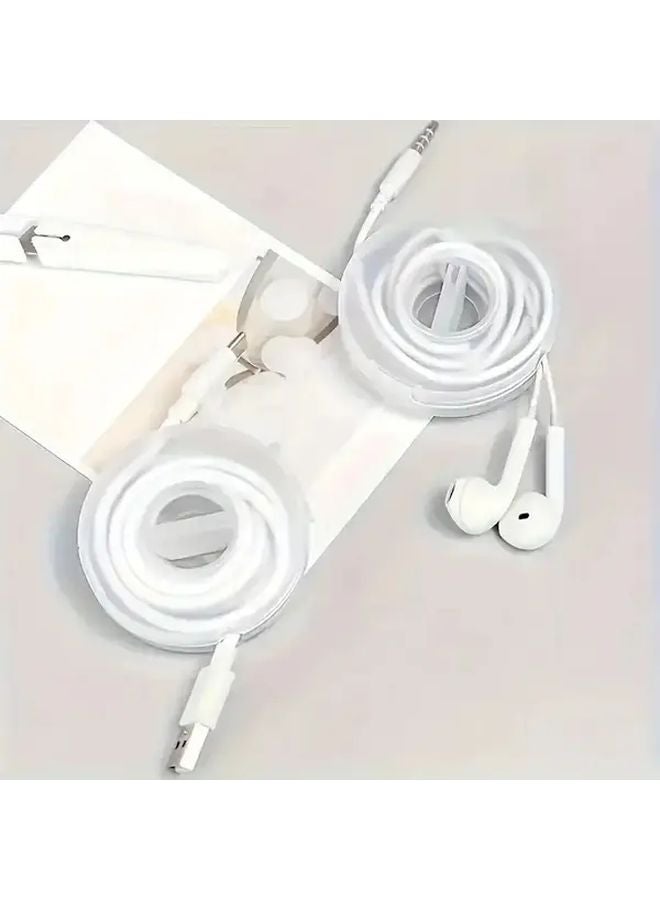 5 قطع منظم كابل قابل للسحب لفافة خالية من التشابك لتخزين شواحن أيفون، لوحي، لابتوب - Image 3