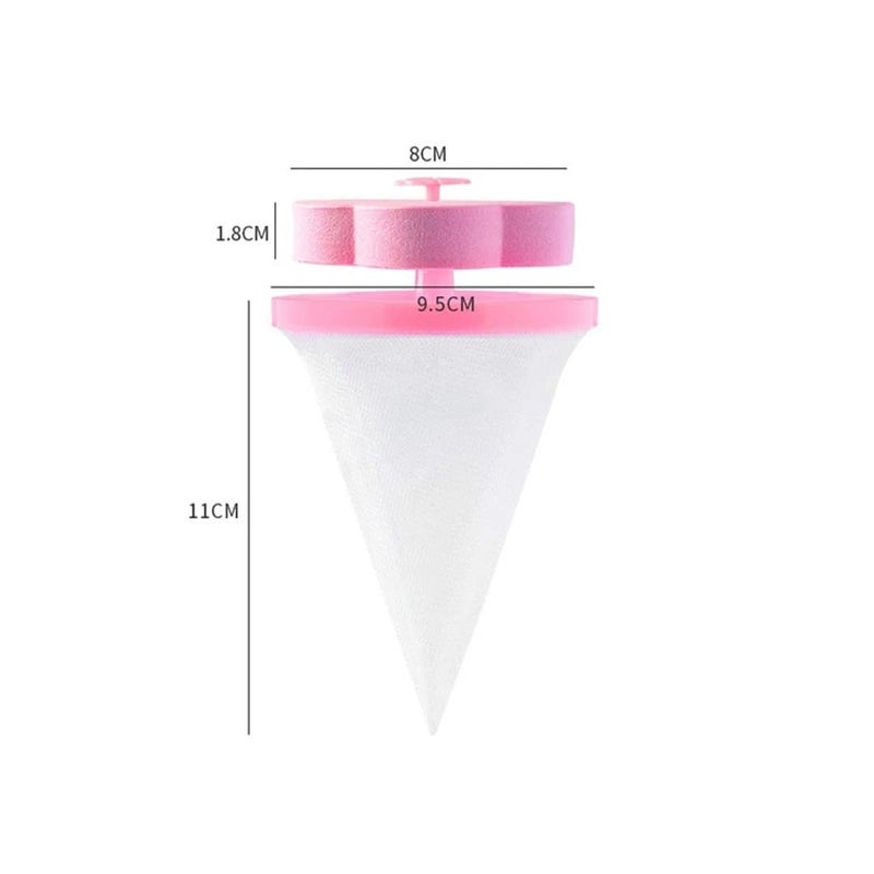sulfar Sulfar Washing Machine Floating Filter Lint Mesh Bag Net Pouch HairLint CatcherMulticolour  - Image 5