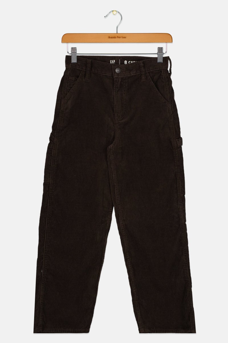 GAP Kids Boy Corduroy Pants, Brown - Image 1