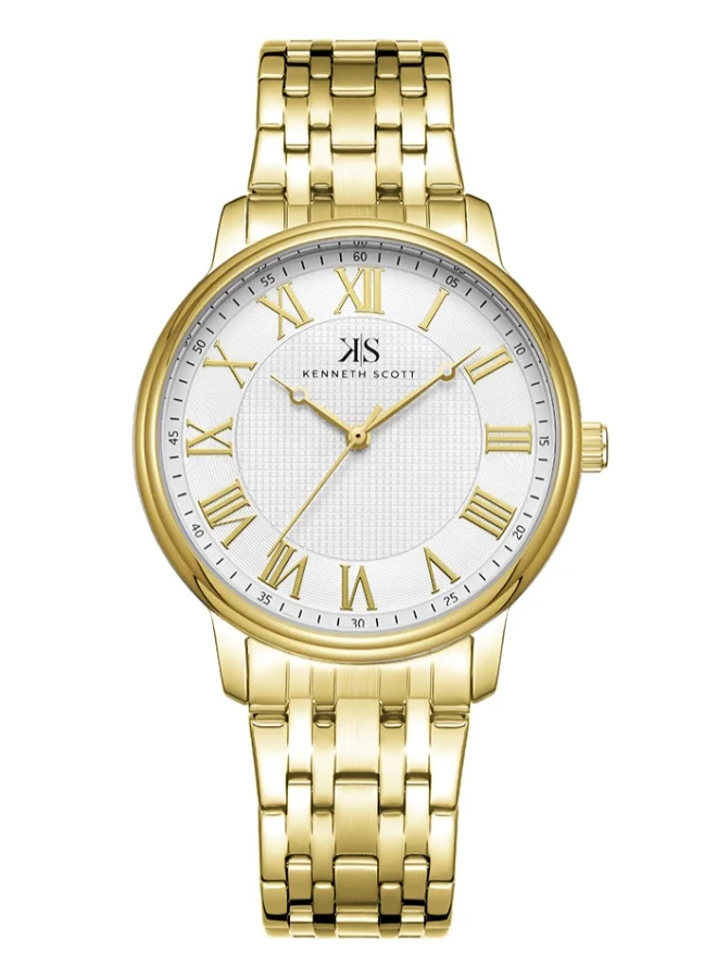 KENNETH SCOTT Stainless Steel Analog Watch K22029-GBGW - 40 mm