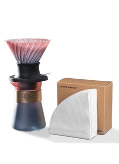 LKTOCAFT V60 Immersion Dripper,Dual-Use Pour Over Coffee Maker with Leak-Proof Valve, One-Click Release, Includes V02 Filters Paper & Pot  - Image 1