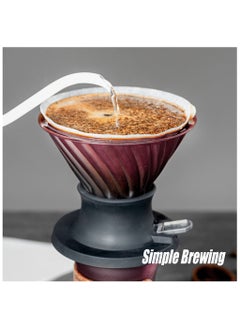 LKTOCAFT V60 Immersion Dripper,Dual-Use Pour Over Coffee Maker with Leak-Proof Valve, One-Click Release, Includes V02 Filters Paper & Pot  - Image 5
