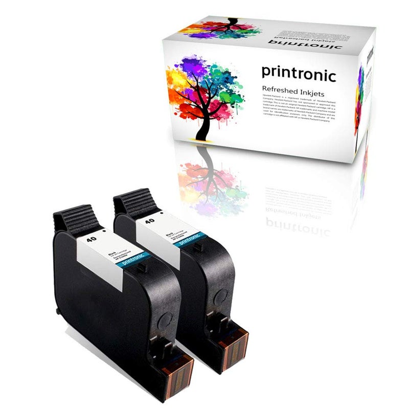 Printronic Remanufactured Ink Cartridge Replacement for HP 40 51640A (2 Black) - Image 3