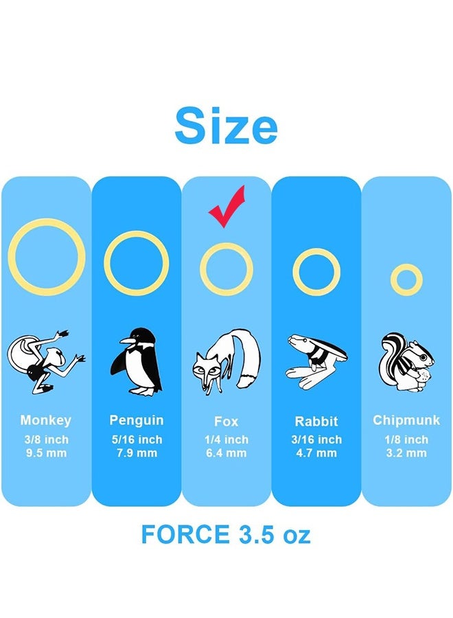 Orthodontic Rubber Bands, 600 Pieces Orthodontic Rubber Elastics, Orthodontic Dental Elastics, Multi-Purpose Elastics, 6 Device Positioners for Elastic Bands in random colors (4/1 Inch Fox) - Image 2