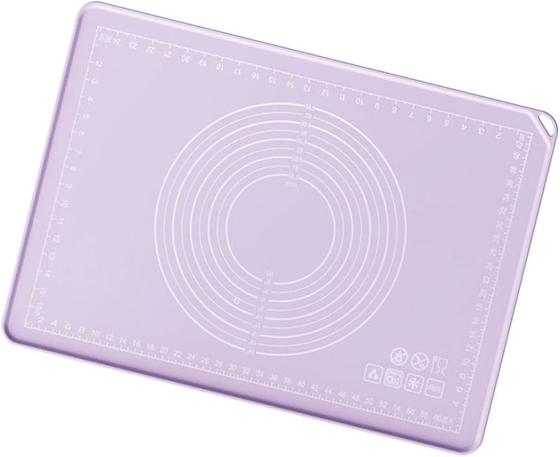 Gatuida Purple Silicone Kneading Mat Non Stick Dough Rolling Mat 40x60cm Kitchen Baking - Image 1