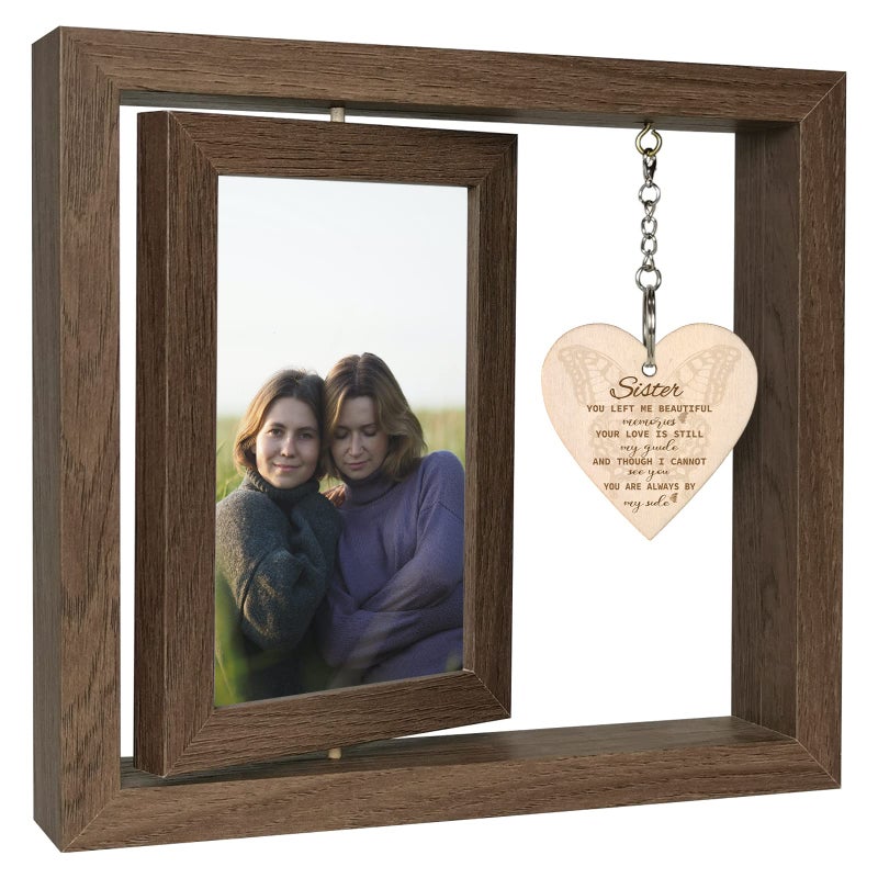 EYITUPC Sympathy Gifts for Loss of Sister Memorial Picture Frame  In Memory of Loved One Gifts Sister Bereavement Gifts - Image 1