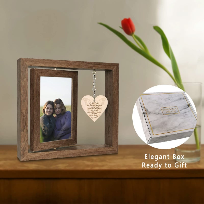 EYITUPC Sympathy Gifts for Loss of Sister Memorial Picture Frame  In Memory of Loved One Gifts Sister Bereavement Gifts - Image 2