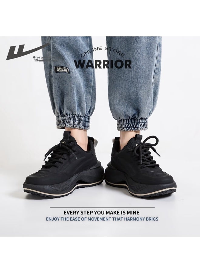 Pull Back Warrior Official Men's Summer New Breathable Running Shoes Men's Casual Shock-absorbing Mesh Dad Shoes - Image 2
