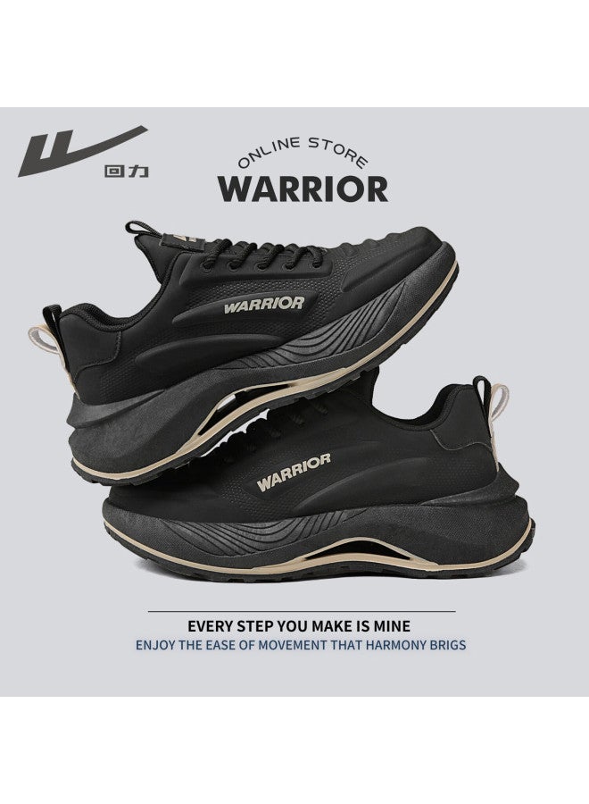 Pull Back Warrior Official Men's Summer New Breathable Running Shoes Men's Casual Shock-absorbing Mesh Dad Shoes - Image 3