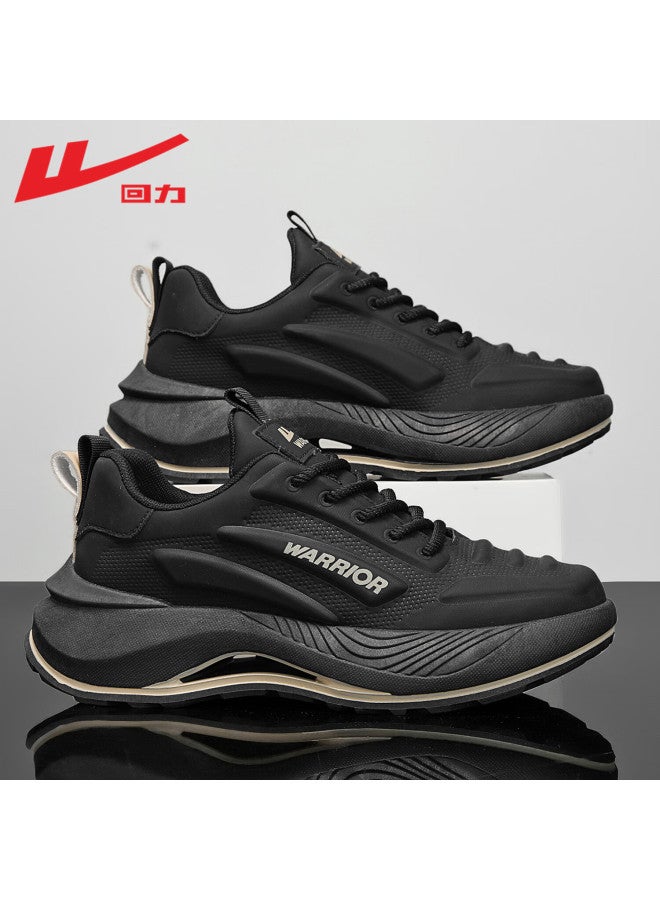 Pull Back Warrior Official Men's Summer New Breathable Running Shoes Men's Casual Shock-absorbing Mesh Dad Shoes - Image 1