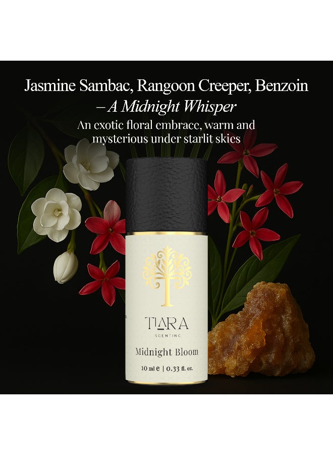 Tiara Scenting مجموعة بداية تيارا بلوم منتصف الليل، معطر أسود غير لامع مع كبسولة عطر بلوم منتصف الليل، معطر بدون سلك، بدون ماء، بدون حرارة، قابل لضبط الشدة، صديق للأطفال والحيوانات الأليفة، عطر منزلي فاخر - Image 3
