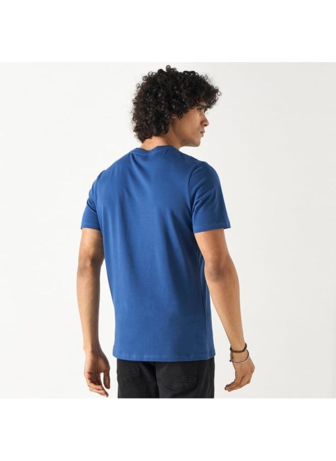 SP Characters New England Patriots Print T-shirt with Crew Neck and Short Sleeves  - Image 4