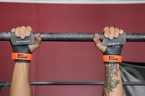 Bear KompleX - Premium Hand Grips for Fitness & Gymnastics, No-Slip Pull Up Grips for Weight Lifting, Strength Training & Bar Work, Palm Protection with Padded Wrists, Carbon No-Hole Design - Medium - Image 5
