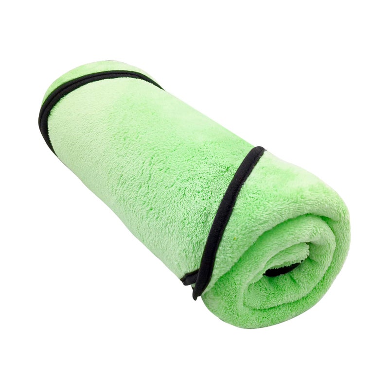SOFTSPUN Microfiber Bath Towel 2 pc Green! Ultra Absorbent Super Soft & Comfortable Quick Drying for Men & Women Daily Use Extra Large Size Unisex. - Image 2