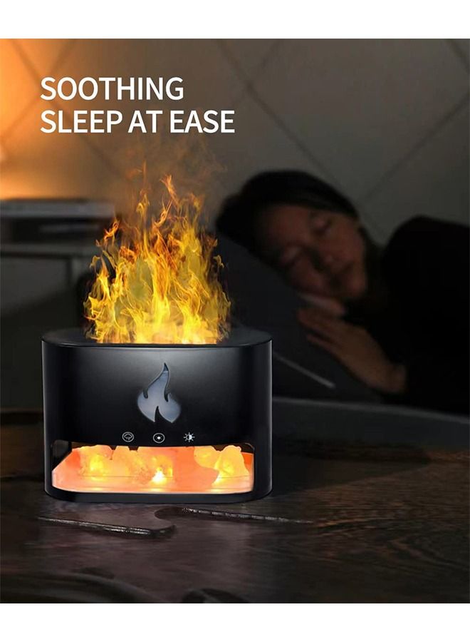 PADOM جهاز ترطيب الهواء البارد 3 في 1 من بادوم، مصباح ملح، جهاز ترطيب الهواء من منجم الملح، جهاز ترطيب الهواء بالموجات فوق الصوتية بسعة 250 مل، مصابيح ليلية متغيرة الألوان بـ 7 ألوان، هدية عيد ميلاد - Image 3