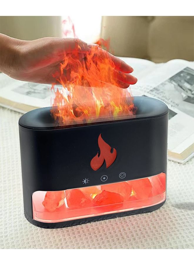 PADOM جهاز ترطيب الهواء البارد 3 في 1 من بادوم، مصباح ملح، جهاز ترطيب الهواء من منجم الملح، جهاز ترطيب الهواء بالموجات فوق الصوتية بسعة 250 مل، مصابيح ليلية متغيرة الألوان بـ 7 ألوان، هدية عيد ميلاد - Image 2