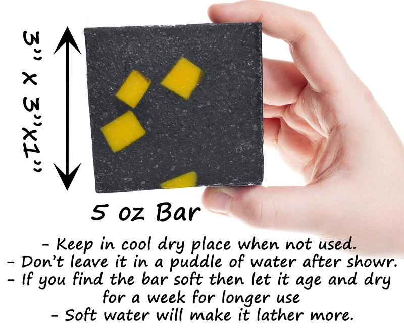360Feel Pine Tar Bar Soap - Made in the USA - Castile Handmade, All-Natural, Cold-Processed - Infused with Pine Tar for Relaxation & Calm - Rich, Creamy Lather - (5oz) - Image 2