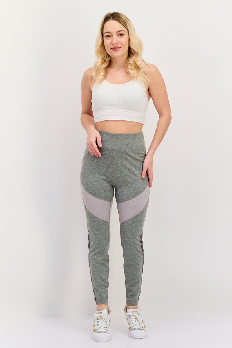 Tahari Sports Women Sportswear Fit Training Leggings, Grey - Image 4