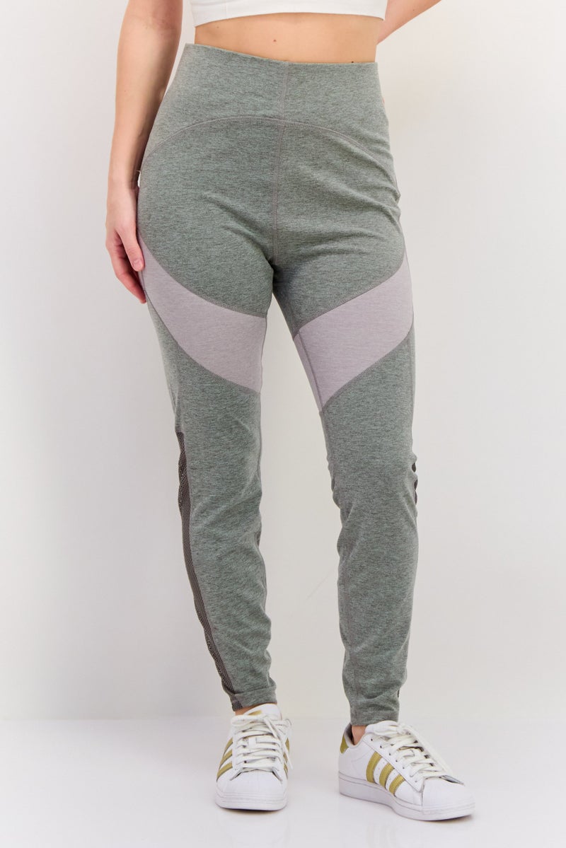 Tahari Sports Women Sportswear Fit Training Leggings, Grey - Image 1