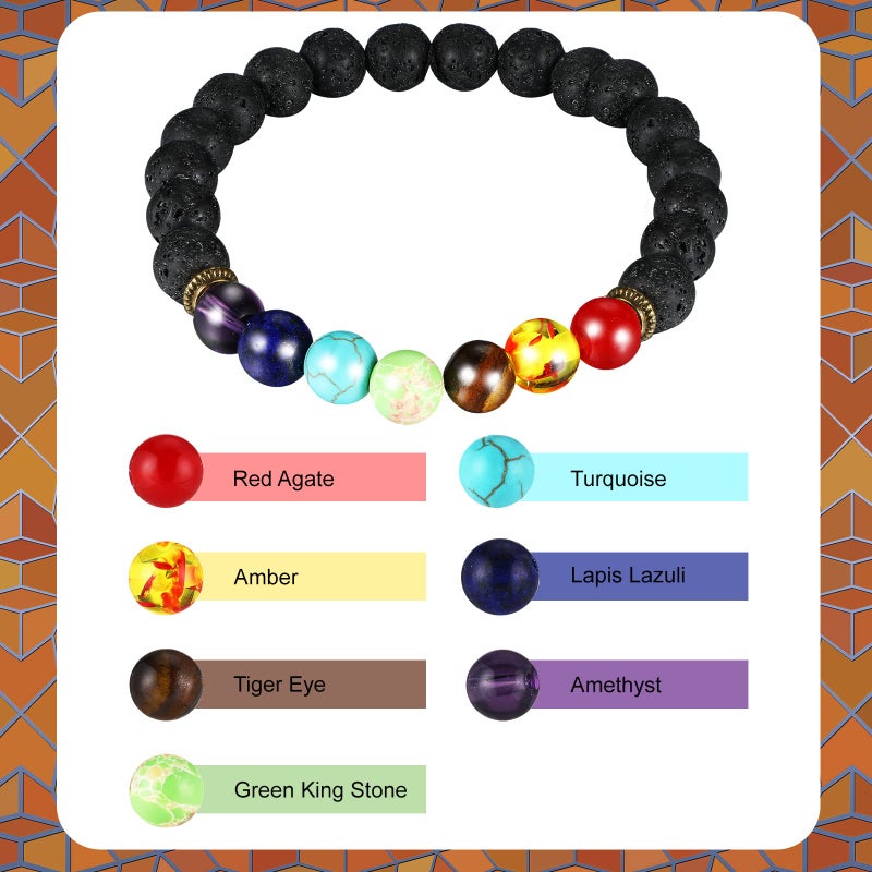 BBTO Tibetan Singing Bowls Set for Healing 3.4'' Meditation Sound Bath Bowl 7 pcs Chakra Crystal Stones Mallet Cushion Chakra Bracelet Pendant(Black) - Image 5