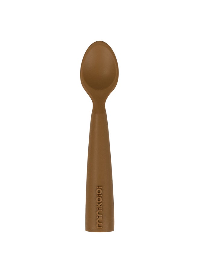 Minikoioi - Baby Feeding Spoon - Scooper - Woody Brown - Image 1