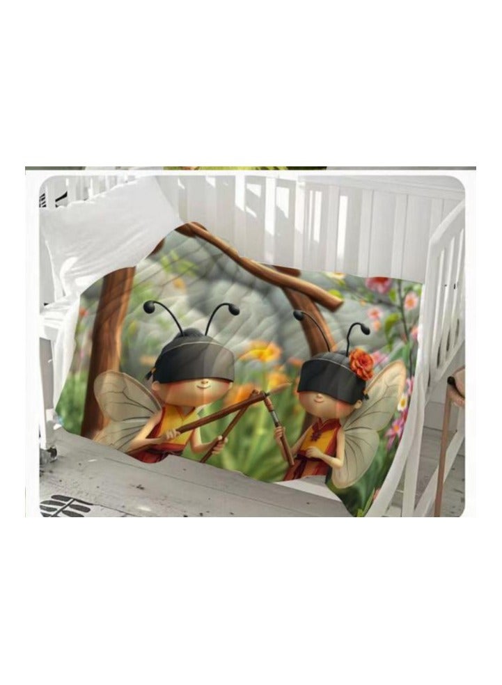 general Children's or student cartoon flannel thin blanket (warm and comfortable, suitable for sleep, games) 100cm*150cm - 938 - Image 3