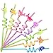 Lidmada 24 Shark Party Favors Reusable Plastic Straws for Boys Girls Kids Baby Swimming Ocean Shark Themed Birthday Party Supplies Decorations with 2 Cleaning Brushes - Image 3