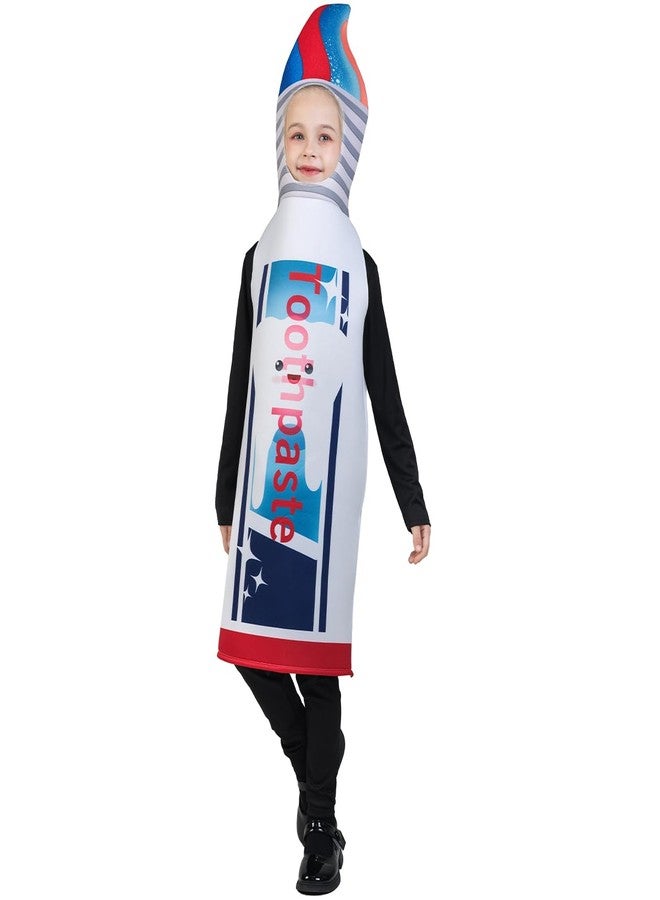 DSplay Kids Toothpaste Costume Cosplay Funny Girl Boy Halloween Costumes (8-14 years old) - Image 4