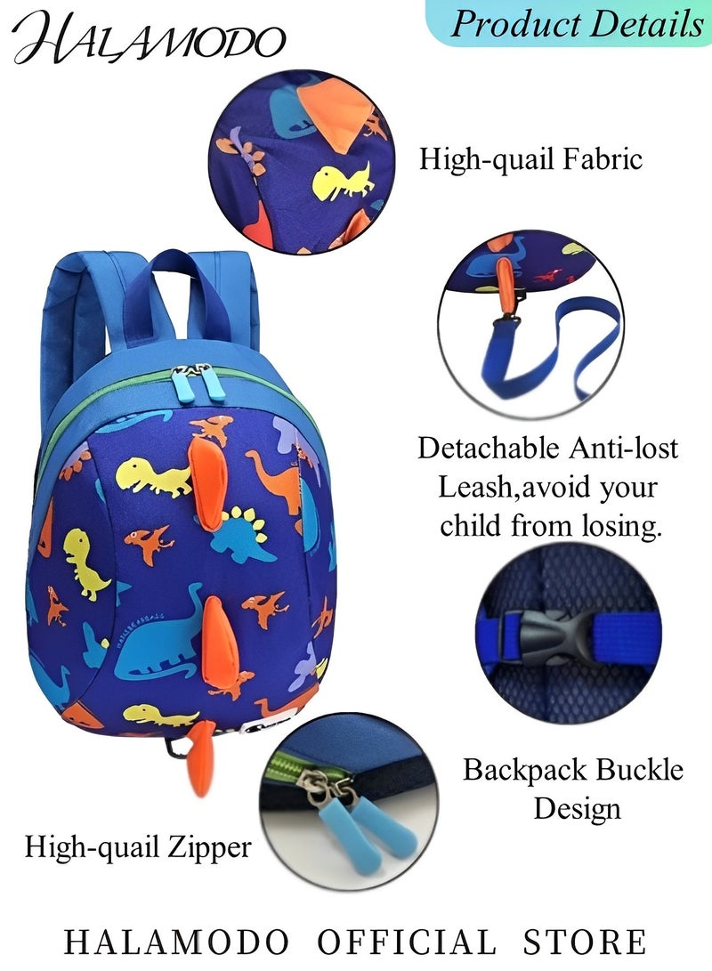 HALAMODO Backpack for Boys Girls School Bookbags Toddler Backpack for Preschool Kindergarten Child Lightweight Multifunctional Cute Daycare Bookbag with Travel Dinosaur Pattern - Image 2