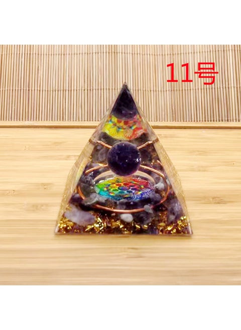 Crystal Shards Energy Pyramid Office Decor 11.