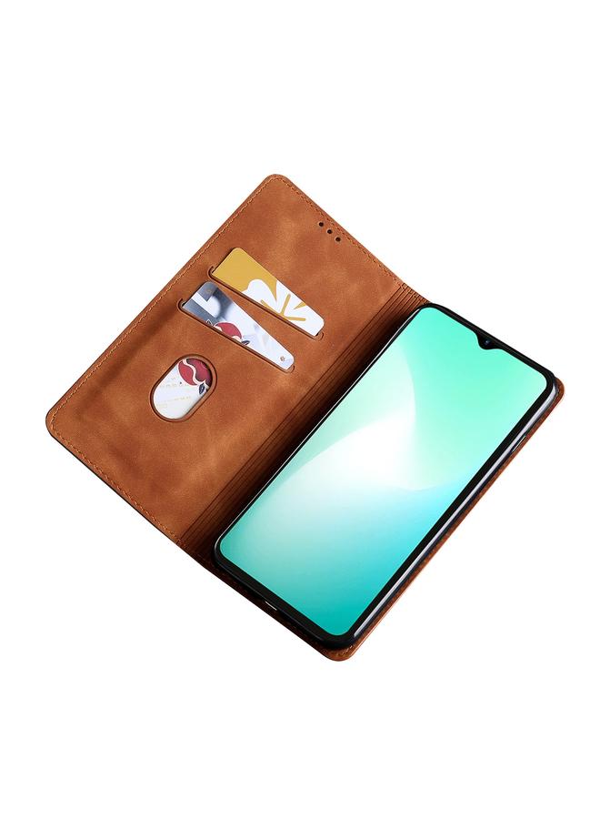 Zaboon Case For Infinix Smart 6 Plus Skin Feel Magnetic Horizontal Flip Leather Phone Case - Image 5