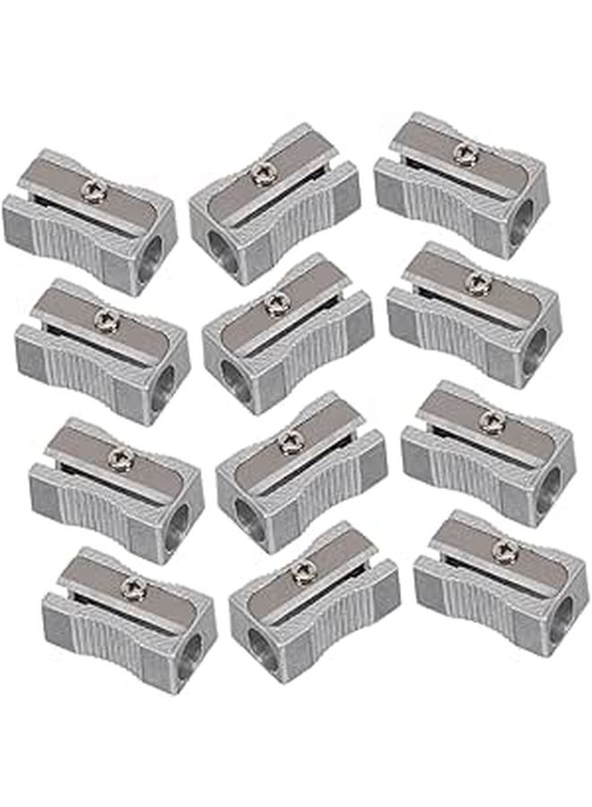 12 Pcs Manual Pencil Sharpeners Portable For Kids And Artists - Image 1